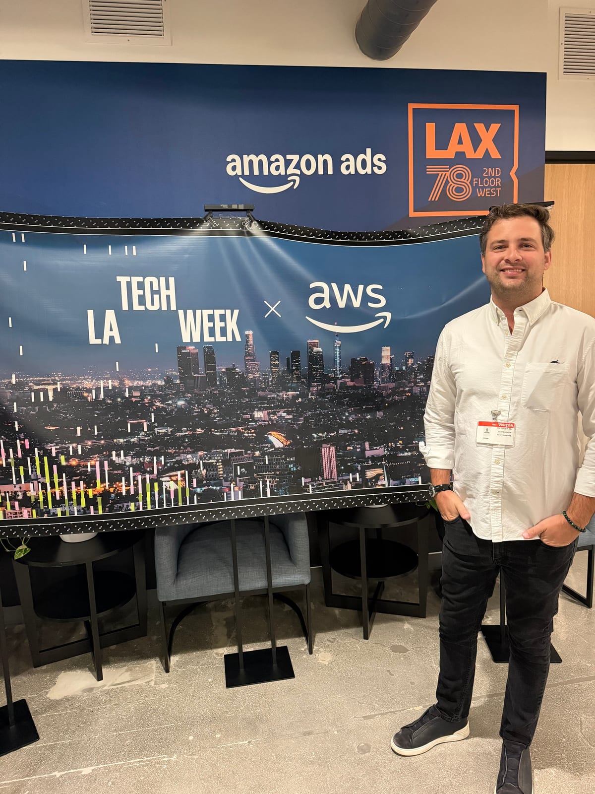 LA Tech Week × AWS at Amazon Ads LAX78 in Santa Monica.