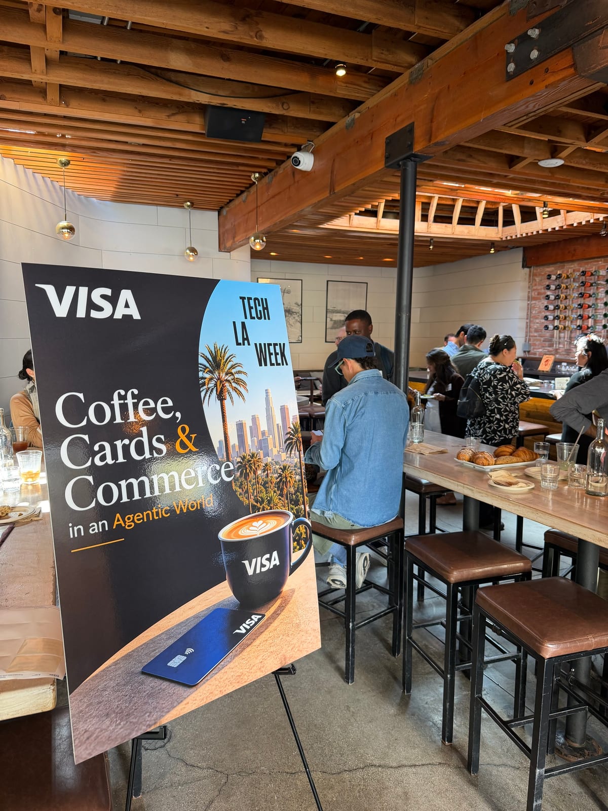 Visa’s Coffee, Cards & Commerce in an Agentic World, in Santa Monica.